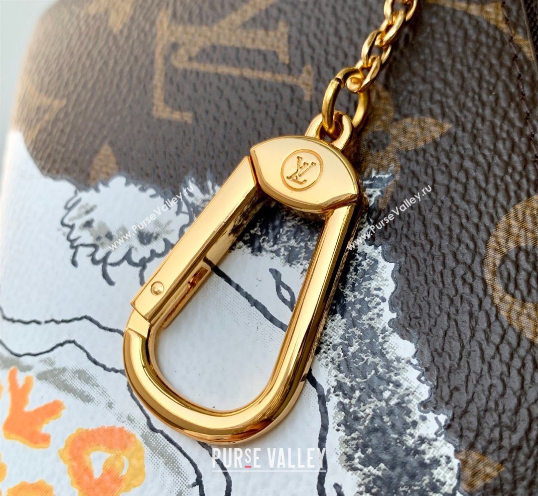 Louis Vuitton Key Pouch S in Cat Printed Monogram Canvas M13559 2026 (KI-260202065)