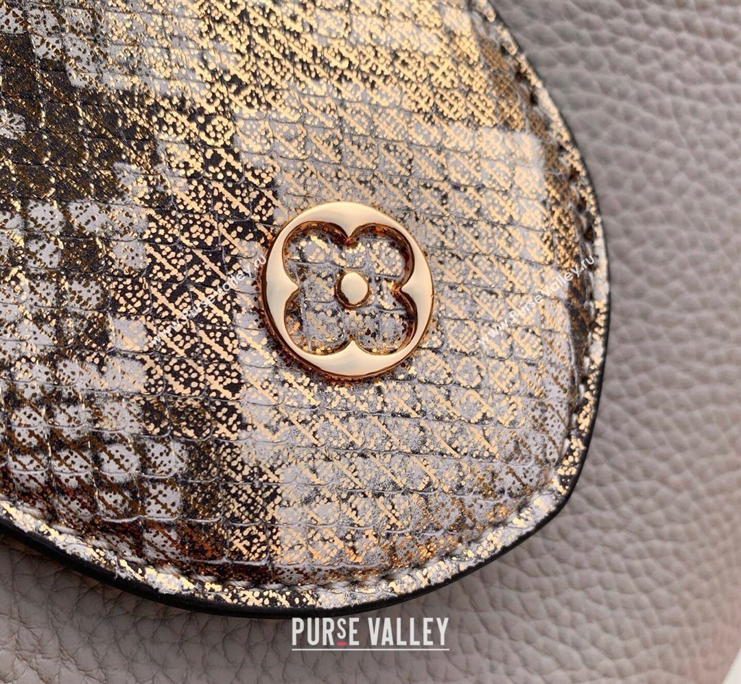 Louis Vuitton Capucines BB Bag in Taurillon and python-embossed leather Grey 2026 N89369 (KI-260202073)