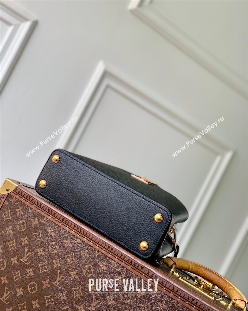 Louis Vuitton Capucines BB Bag in Taurillon and python-embossed leather Black 2026 N89369 (KI-260202074)