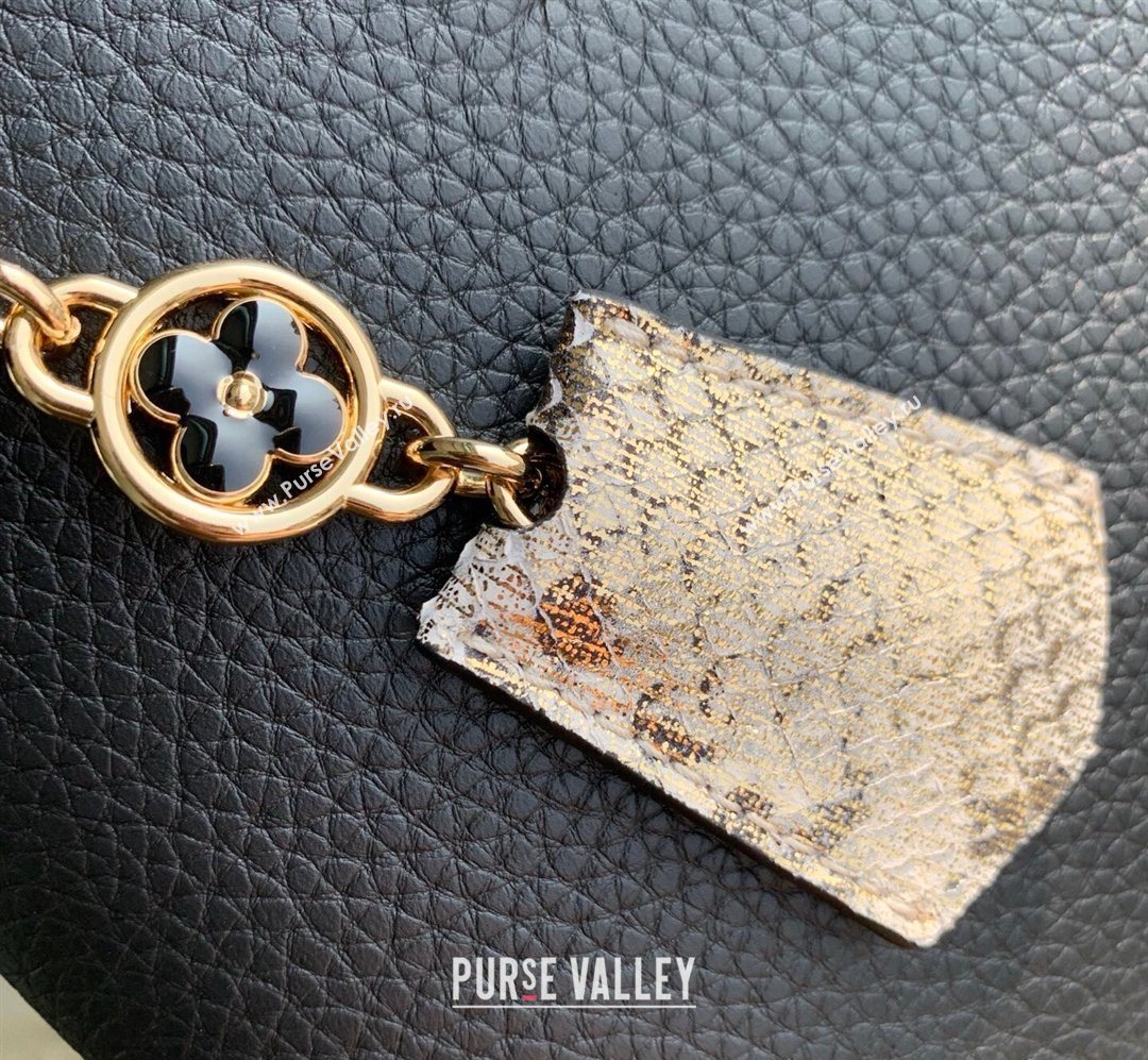 Louis Vuitton Capucines BB Bag in Taurillon and python-embossed leather Black 2026 N89369 (KI-260202074)