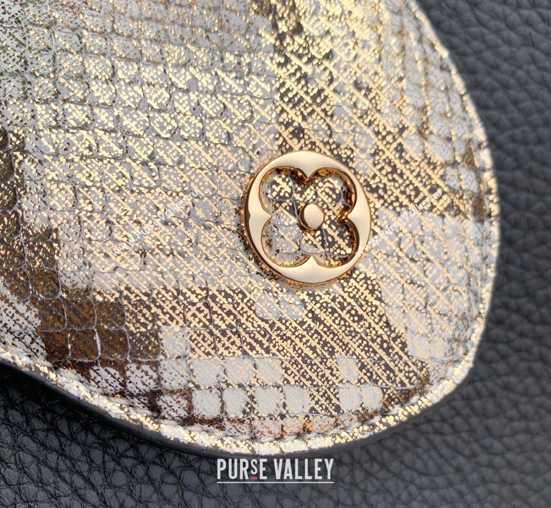 Louis Vuitton Capucines BB Bag in Taurillon and python-embossed leather Black 2026 N89369 (KI-260202074)