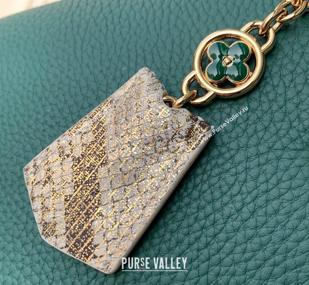 Louis Vuitton Capucines BB Bag in Taurillon and python-embossed leather Green 2026 N89369 (KI-260202076)