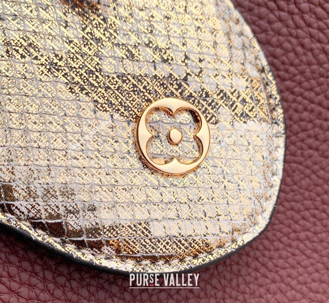 Louis Vuitton Capucines BB Bag in Taurillon and python-embossed leather Burgundy 2026 N89369 (KI-260202077)