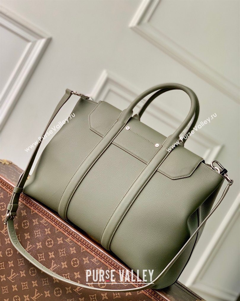 Louis Vuitton Georges Tote MM bag in Calfskin Leather M23154 Green 2026 (KI-260203013)