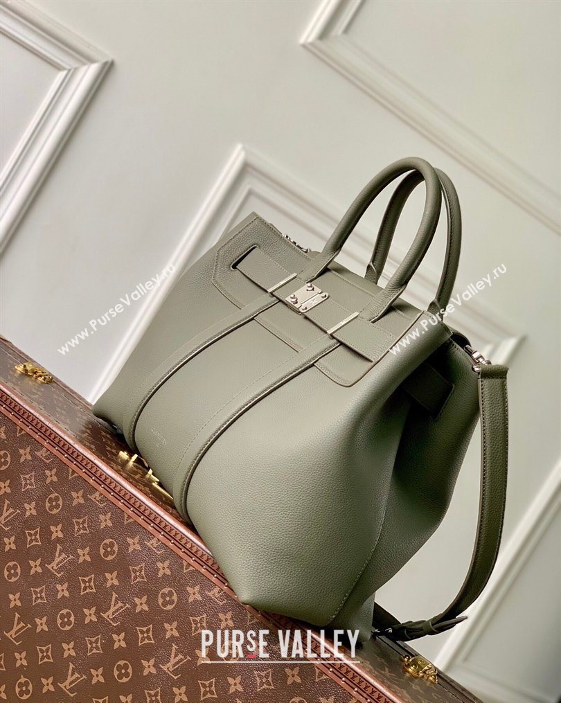 Louis Vuitton Georges Tote MM bag in Calfskin Leather M23154 Green 2026 (KI-260203013)