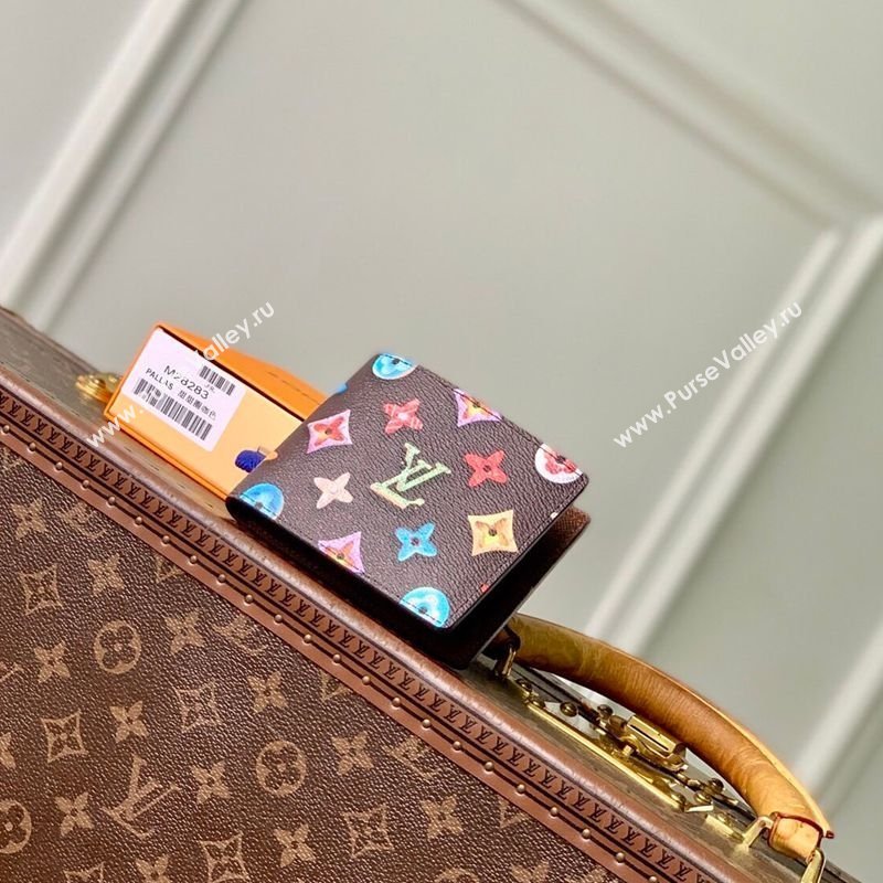 Louis Vuitton Slender Wallet in Monogram Donuts Canvas Chocolate Brown 2026 M28283 (KI-260203015)