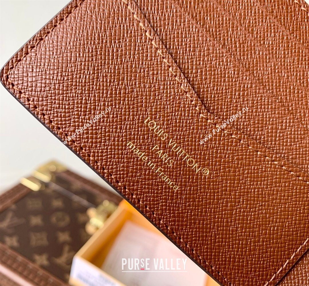 Louis Vuitton Slender Wallet in Monogram Donuts Canvas Chocolate Brown 2026 M28283 (KI-260203015)