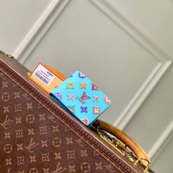 Louis Vuitton Slender Wallet in Monogram Donuts Canvas Blueberry Blue 2026 M28042 (KI-260203014)