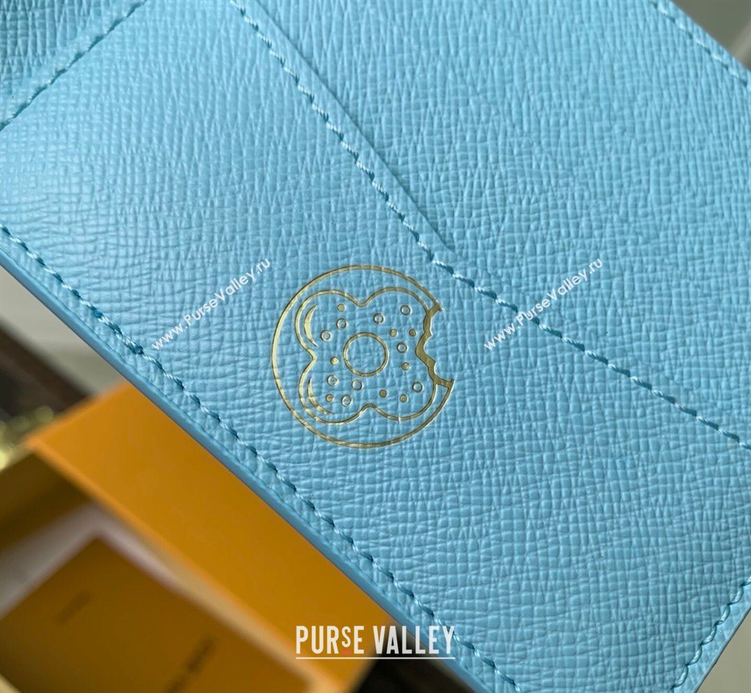 Louis Vuitton Slender Wallet in Monogram Donuts Canvas Blueberry Blue 2026 M28042 (KI-260203014)
