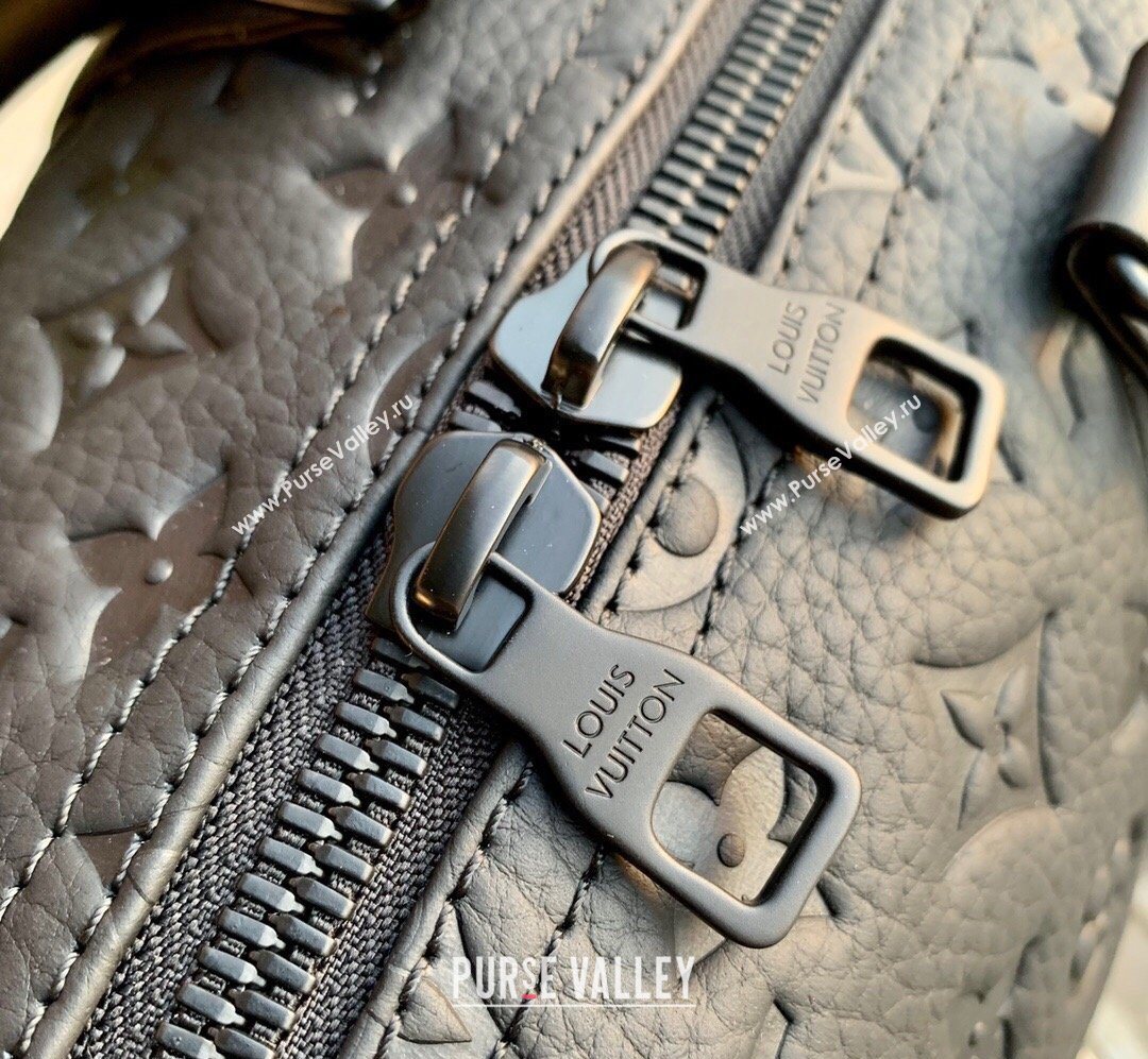 Louis Vuitton Keepall Bandouliere 35 Bag in Taurillon Monogram Leather M22765 Black 2026 (KI-260203002)