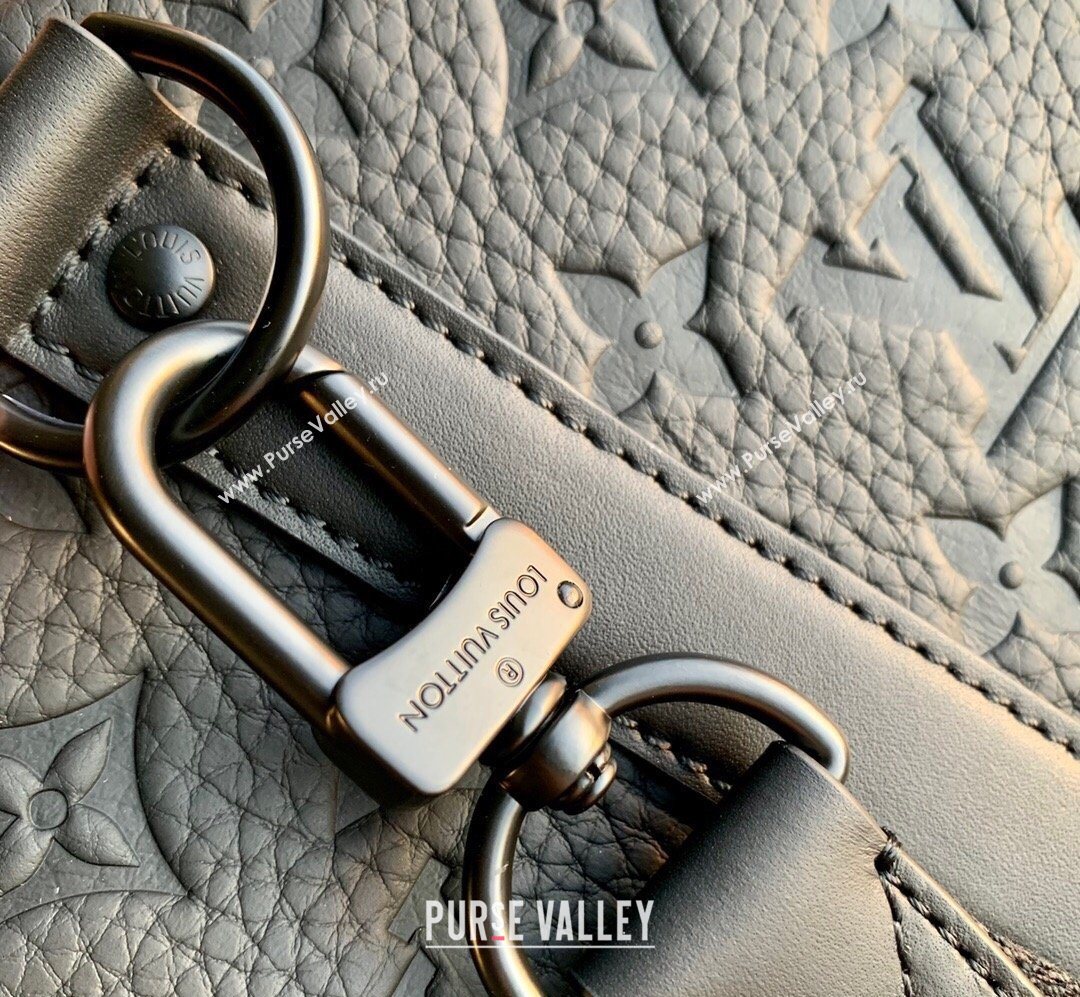 Louis Vuitton Keepall Bandouliere 35 Bag in Taurillon Monogram Leather M22765 Black 2026 (KI-260203002)