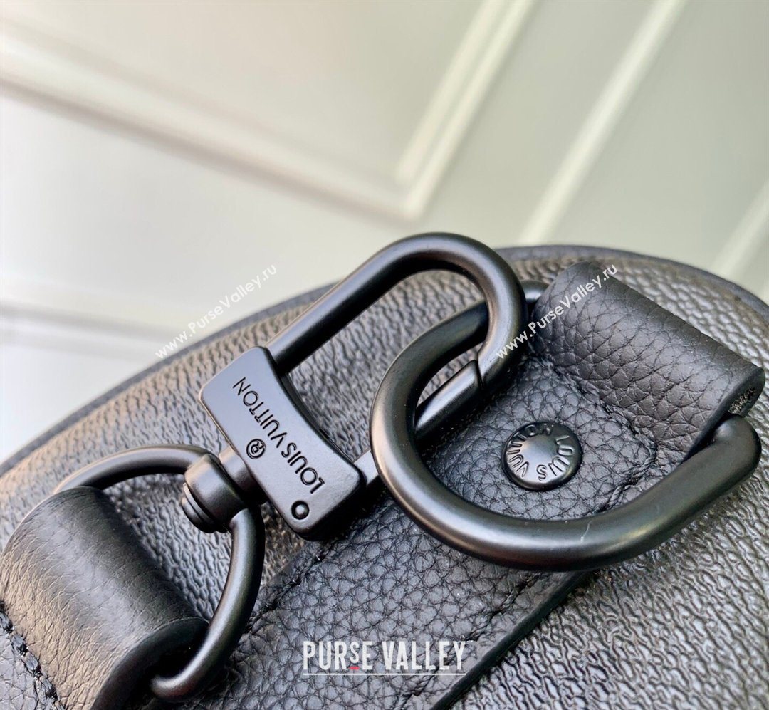 Louis Vuitton Mens Keepall Bandouliere 25 Bag in Black Monogram Midnight Canvas M28369 2026 (KI-260203008)