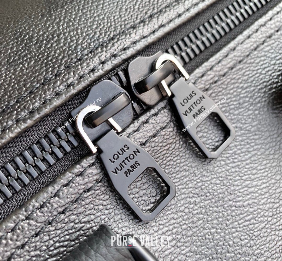 Louis Vuitton Mens Keepall Bandouliere 35 Bag in Black Monogram Midnight Canvas M28370 2026 (KI-260203009)