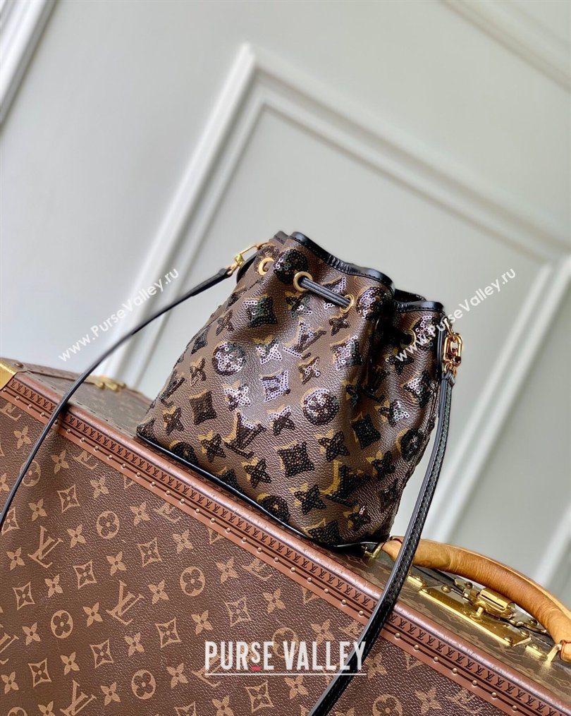Louis Vuitton Noe BB Bucket bag in Monogram Canvas with Sequins 2026 M26284 (KI-260203017)