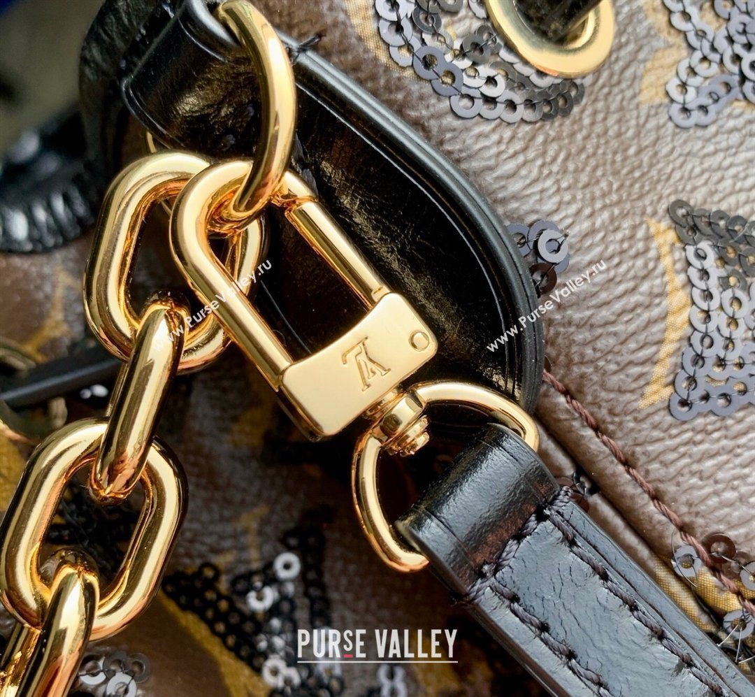 Louis Vuitton Noe BB Bucket bag in Monogram Canvas with Sequins 2026 M26284 (KI-260203017)