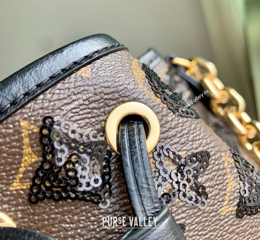 Louis Vuitton Noe BB Bucket bag in Monogram Canvas with Sequins 2026 M26284 (KI-260203017)