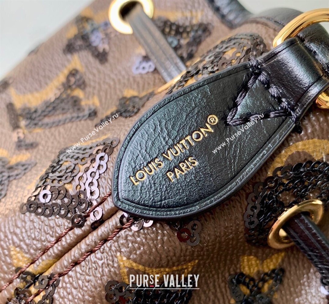 Louis Vuitton Noe BB Bucket bag in Monogram Canvas with Sequins 2026 M26284 (KI-260203017)