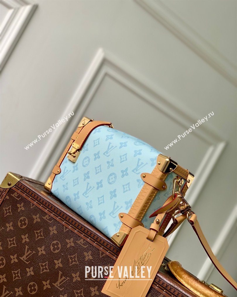 Louis Vuitton Side Trunk MM Bag in Monogram Origine Blue Courrier 2026 M27891 (KI-260202011)