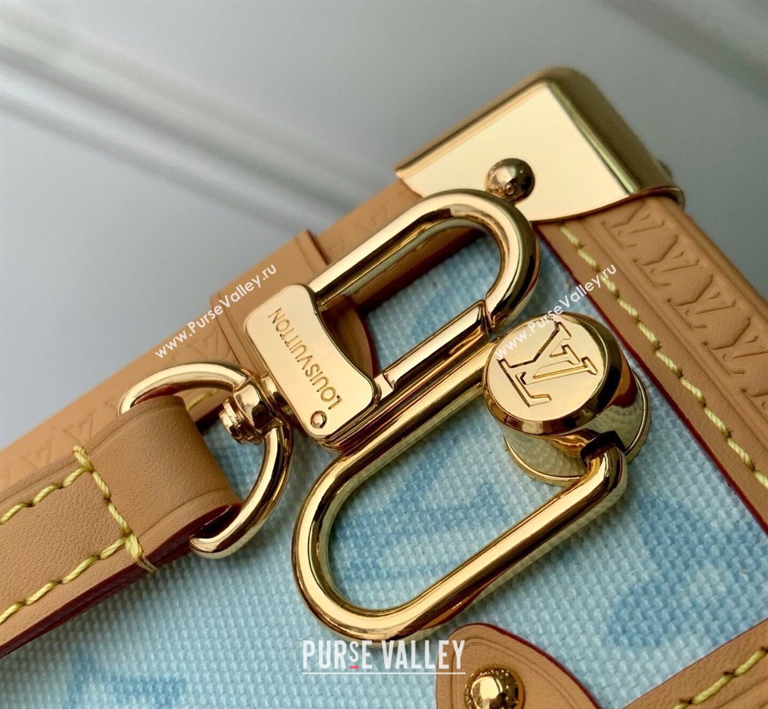 Louis Vuitton Side Trunk MM Bag in Monogram Origine Blue Courrier 2026 M27891 (KI-260202011)