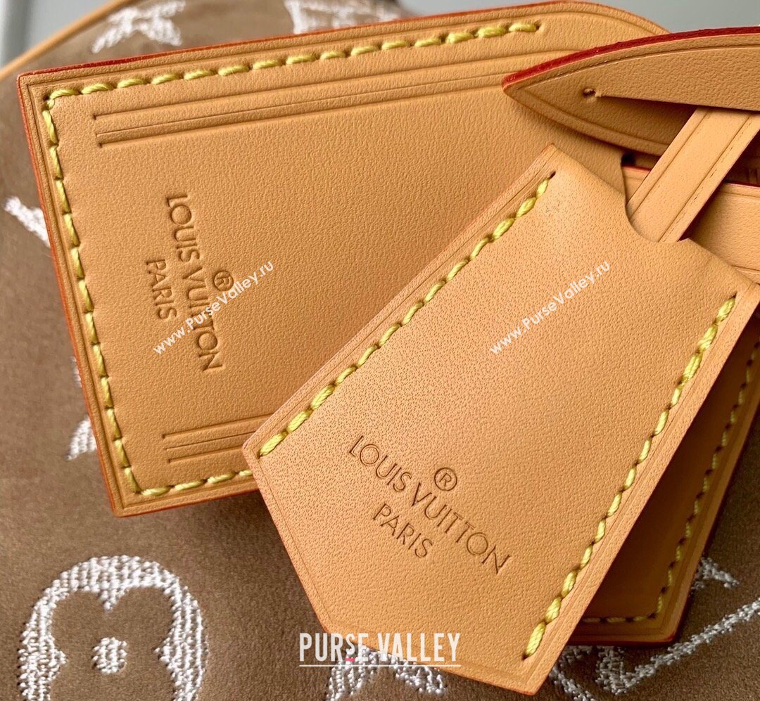 Louis Vuitton Speedy P9 Bandouliere 40 Bag in Brown Suede 2025 M24430 (KI-260203019)