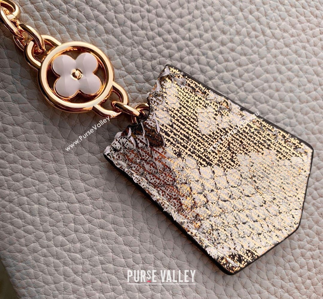 Louis Vuitton Capucines Mini Bag in Taurillon and python-embossed leather Grey 2026 N89369 (KI-260202078)
