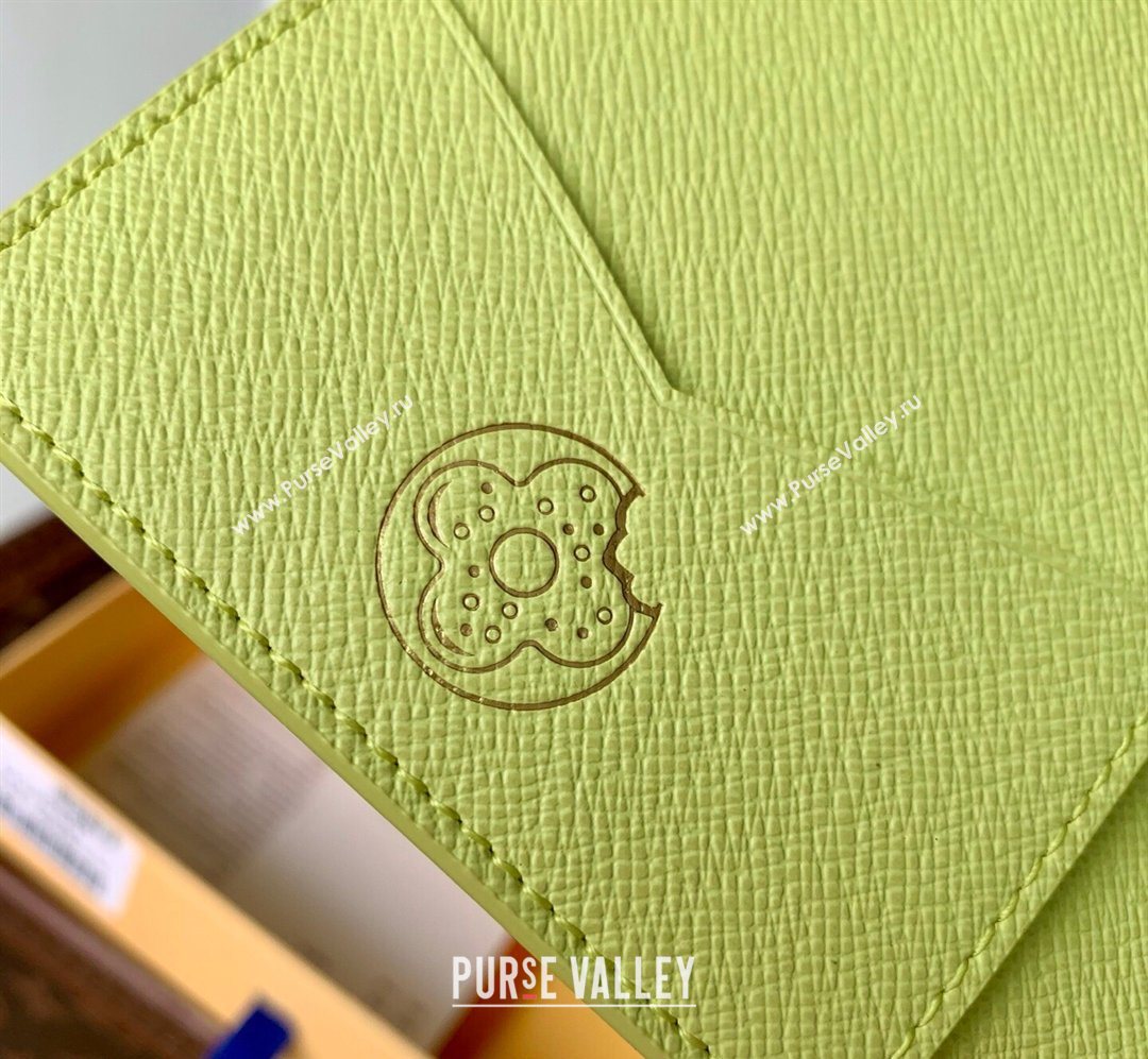 Louis Vuitton Passport Cover in Monogram Donuts Canvas M28039 Pistachio Green 2026 (KI-260203037)