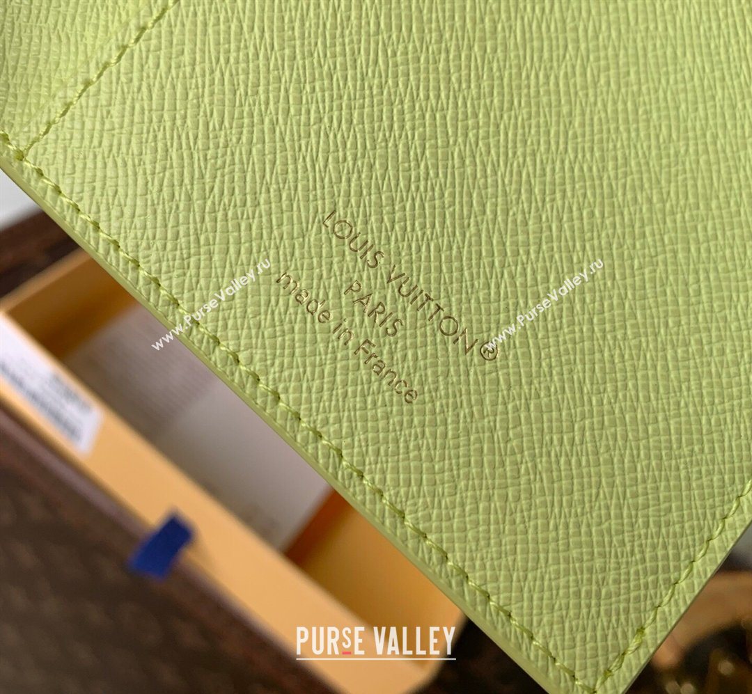 Louis Vuitton Passport Cover in Monogram Donuts Canvas M28039 Pistachio Green 2026 (KI-260203037)