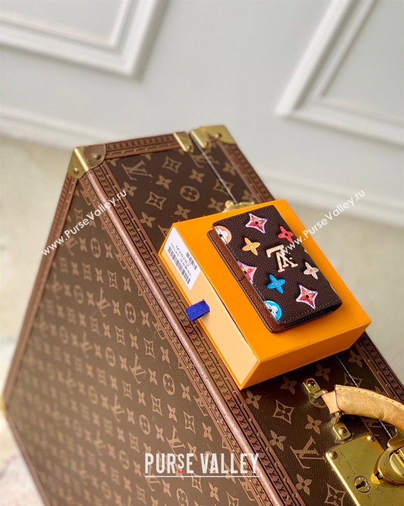 Louis Vuitton Pocket Organizer in Monogram Donuts Canvas M28282 Chocolate Brown 2026 (KI-260203038)