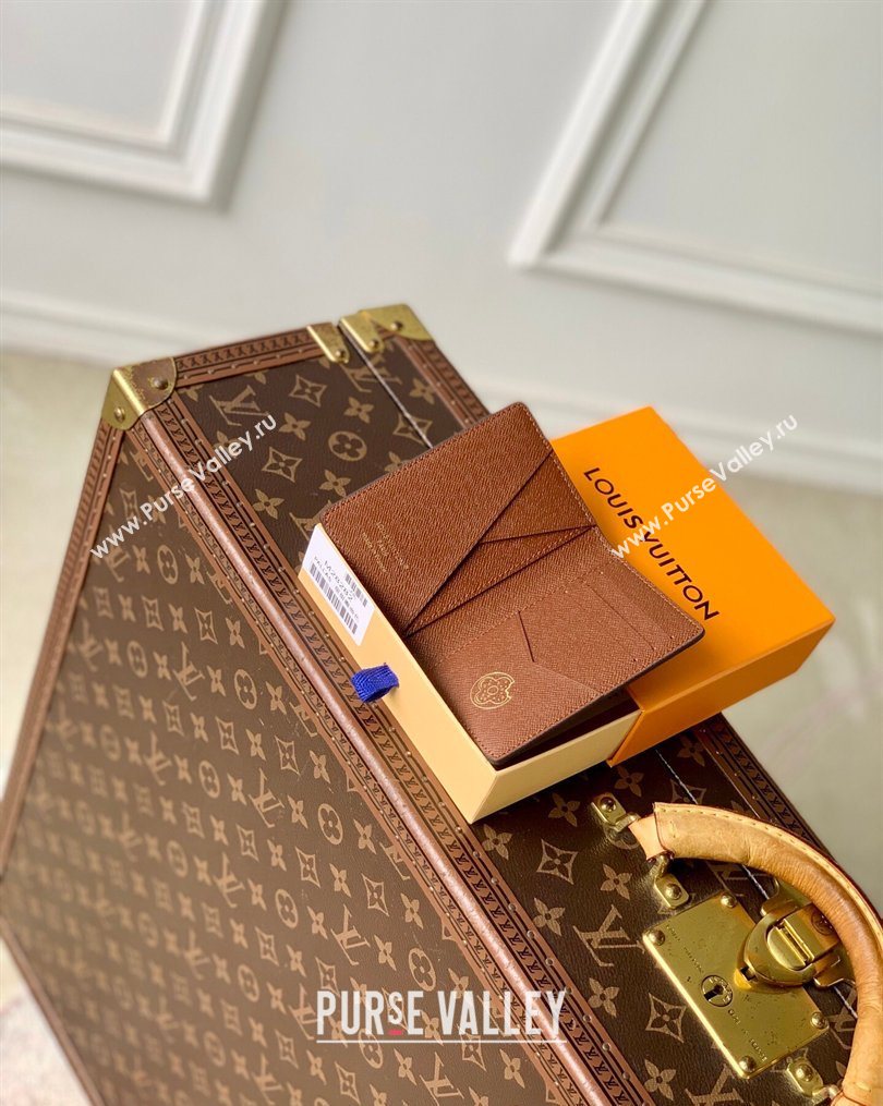 Louis Vuitton Pocket Organizer in Monogram Donuts Canvas M28282 Chocolate Brown 2026 (KI-260203038)
