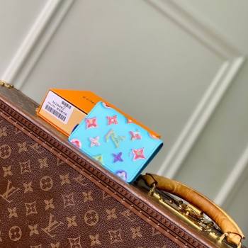 Louis Vuitton Pocket Organizer in Monogram Donuts Canvas Blueberry Blue M28045 2026 (KI-260203039)