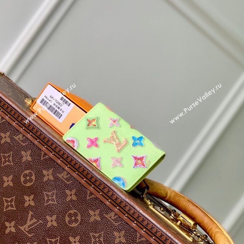 Louis Vuitton Pocket Organizer in Monogram Donuts Canvas M28044 Pistachio Green 2026 (KI-260203040)