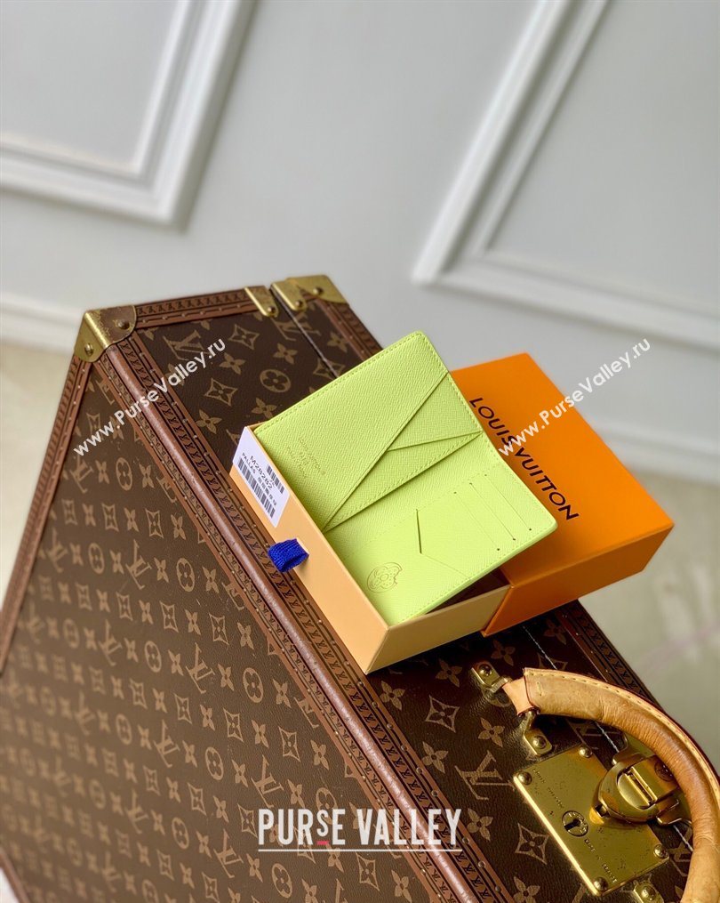 Louis Vuitton Pocket Organizer in Monogram Donuts Canvas M28044 Pistachio Green 2026 (KI-260203040)