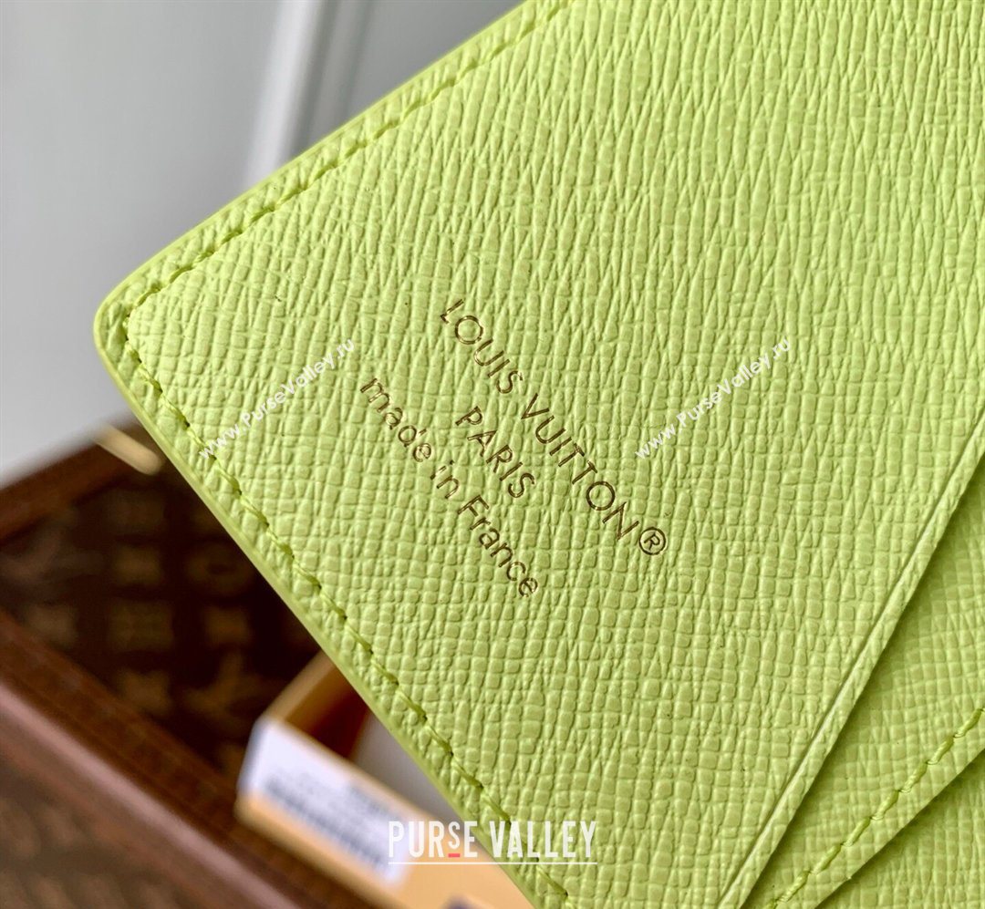 Louis Vuitton Pocket Organizer in Monogram Donuts Canvas M28044 Pistachio Green 2026 (KI-260203040)