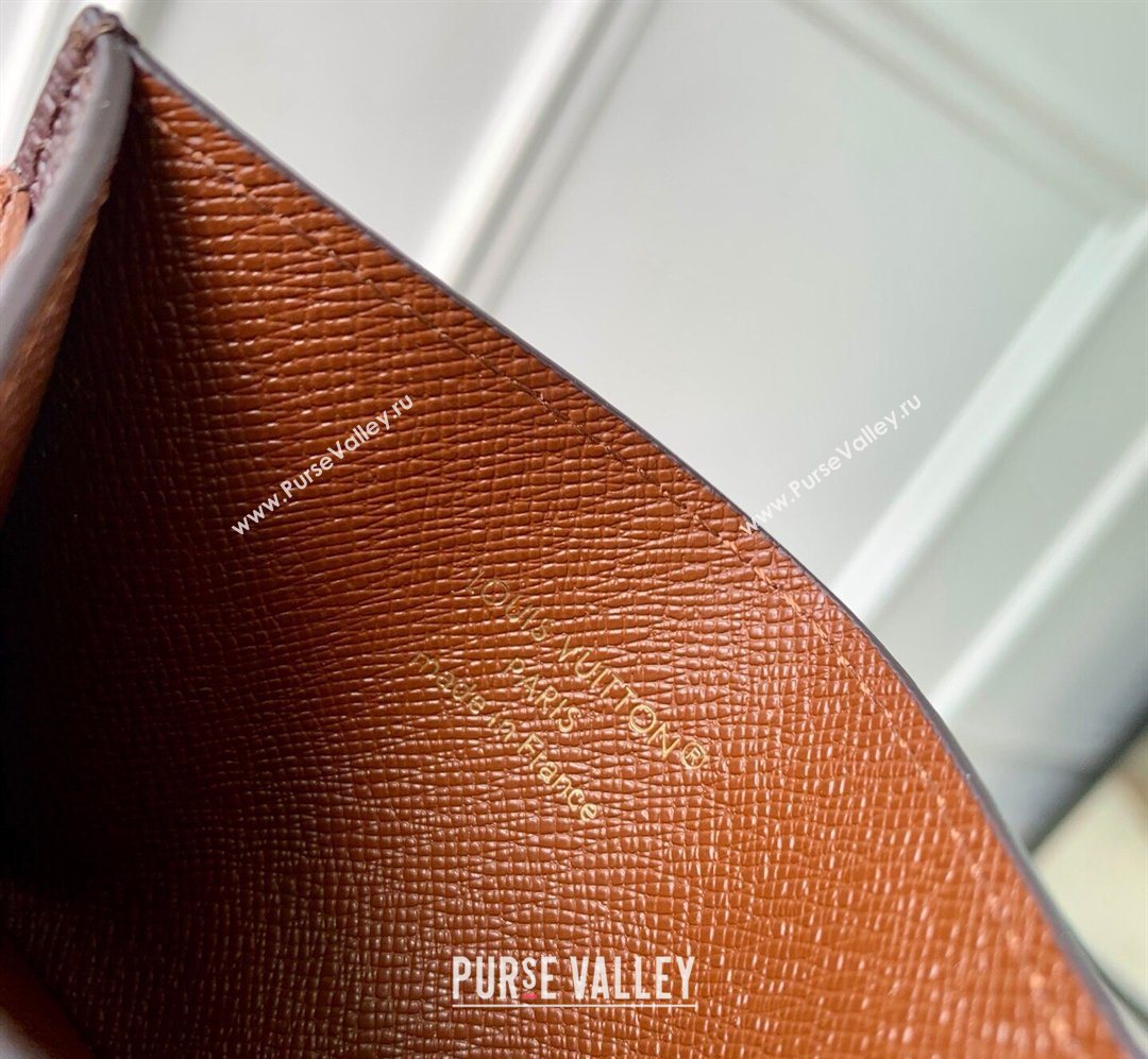 Louis Vuitton Double Card Holder in Monogram Donuts Canvas M28284 Chocolate Brown 2026 (KI-260203043)