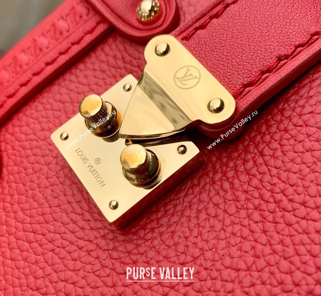 Louis Vuitton Side Trunk PM Bag in Calf leather with Chain Charm Sari Red 2026 M28333 (KI-260203026)