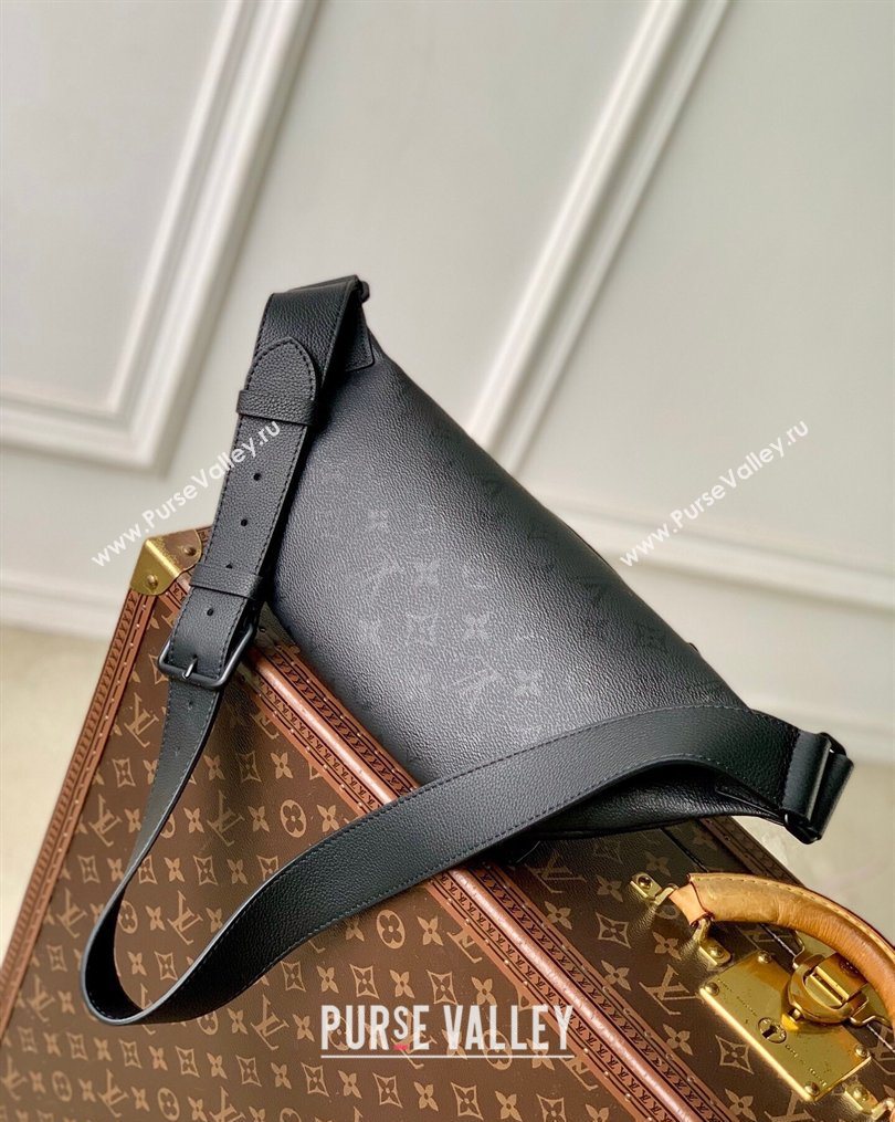 Louis Vuitton Rush Bumbag Belt Bag in Black Monogram Midnight Canvas 2026 M26763 (KI-260203034)