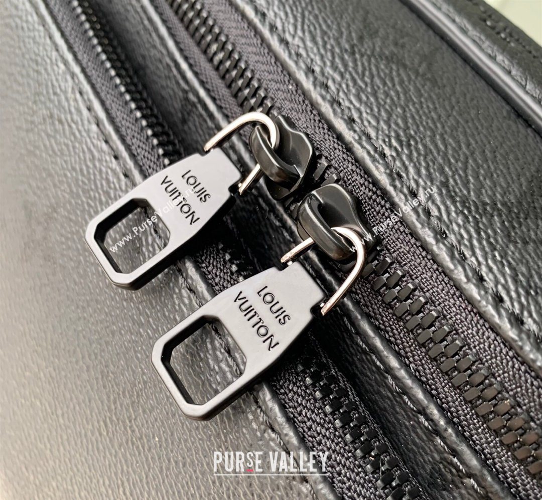 Louis Vuitton Rush Bumbag Belt Bag in Black Monogram Midnight Canvas 2026 M26763 (KI-260203034)