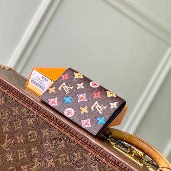 Louis Vuitton Passport Cover in Monogram Donuts Canvas M28281 Chocolate Brown 2026 (KI-260203035)