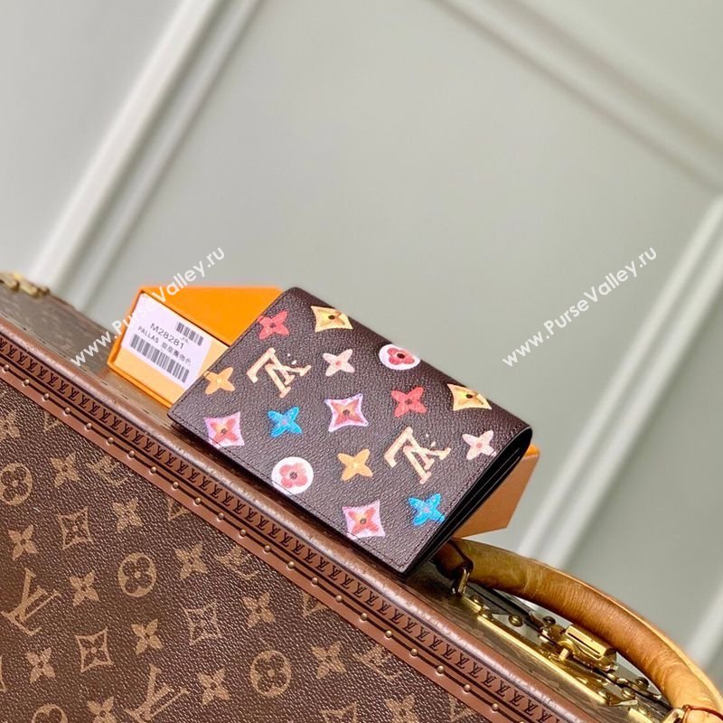 Louis Vuitton Passport Cover in Monogram Donuts Canvas M28281 Chocolate Brown 2026 (KI-260203035)