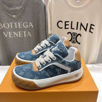 Louis Vuitton LV Tilted Sneakers in Denim Light Blue 2026 1AJTJ9 (MD-260303088)