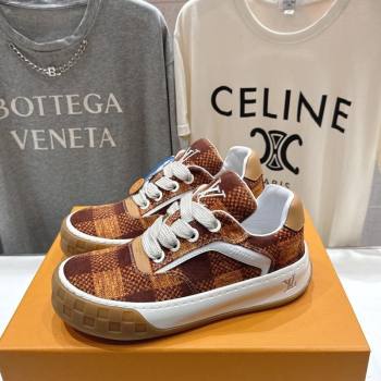 Louis Vuitton LV Tilted Sneakers in Damier Canvas Yellow 2026 1AJTJ9 (MD-260303089)