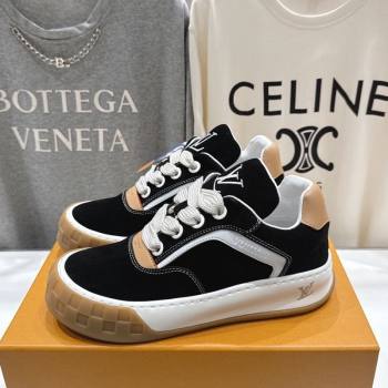 Louis Vuitton LV Tilted Sneakers in Suede Black 2026 1AJTJ9 (MD-260303095)