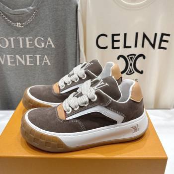 Louis Vuitton LV Tilted Sneakers in Suede Grey 2026 1AJTJ9 (MD-260303099)