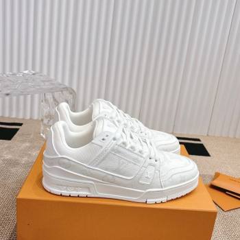 Louis Vuitton LV Trainer Sneakers in Monogram Canvas White 2026 0303 (MD-260303122)