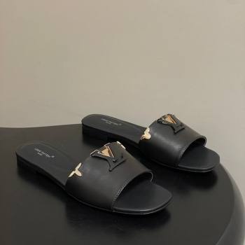 Louis Vuitton LV Mare Flat Slides Sandal Black 2026 1AITQM (MD-260303058)
