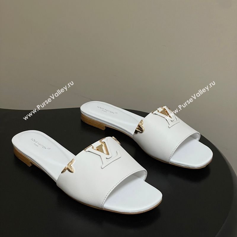 Louis Vuitton LV Mare Flat Slides Sandal White 2026 1AITQM (MD-260303059)