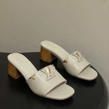 Louis Vuitton LV Mare Heel Slides Sandal 4.5cm Grey 2026 1AITQM (MD-260303057)