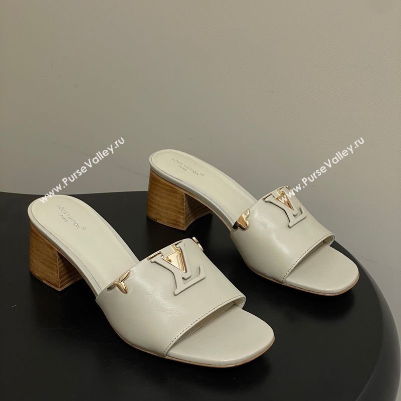 Louis Vuitton LV Mare Heel Slides Sandal 4.5cm Grey 2026 1AITQM (MD-260303057)