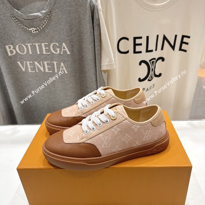 Louis Vuitton LV x TM LV Lagoon Sneakers in Monogram Canvas Beige/Brown 2026 1AIFAV (MD-260303128)