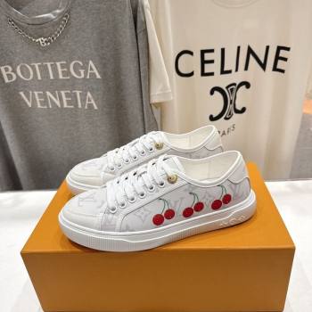 Louis Vuitton LV x TM LV Lagoon Sneakers in Monogram Canvas and Red Cherry White 2026 1AHKYU (MD-260303126)
